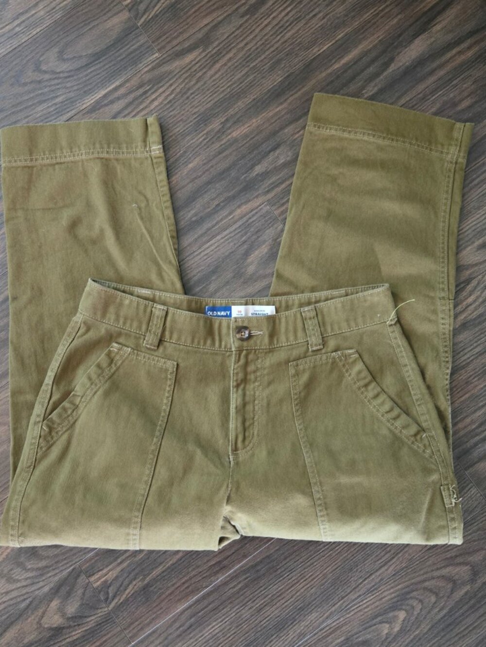 OLD NAVY 90s Cargo/Grunge Petite Straight Leg Khaki Pants NWOT/SIZE 10 PETITE